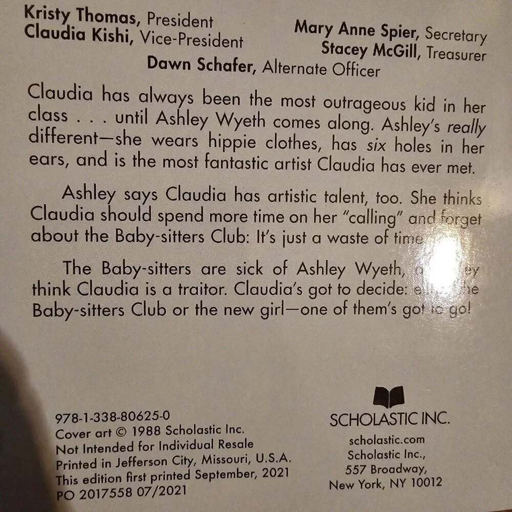 Claudia and the New Girl by Ann M. Martin The Baby-Sitters Club # 12